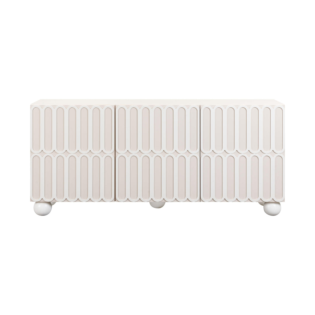 TOV Furniture Tori Motif Taupe Buffet CABINETS