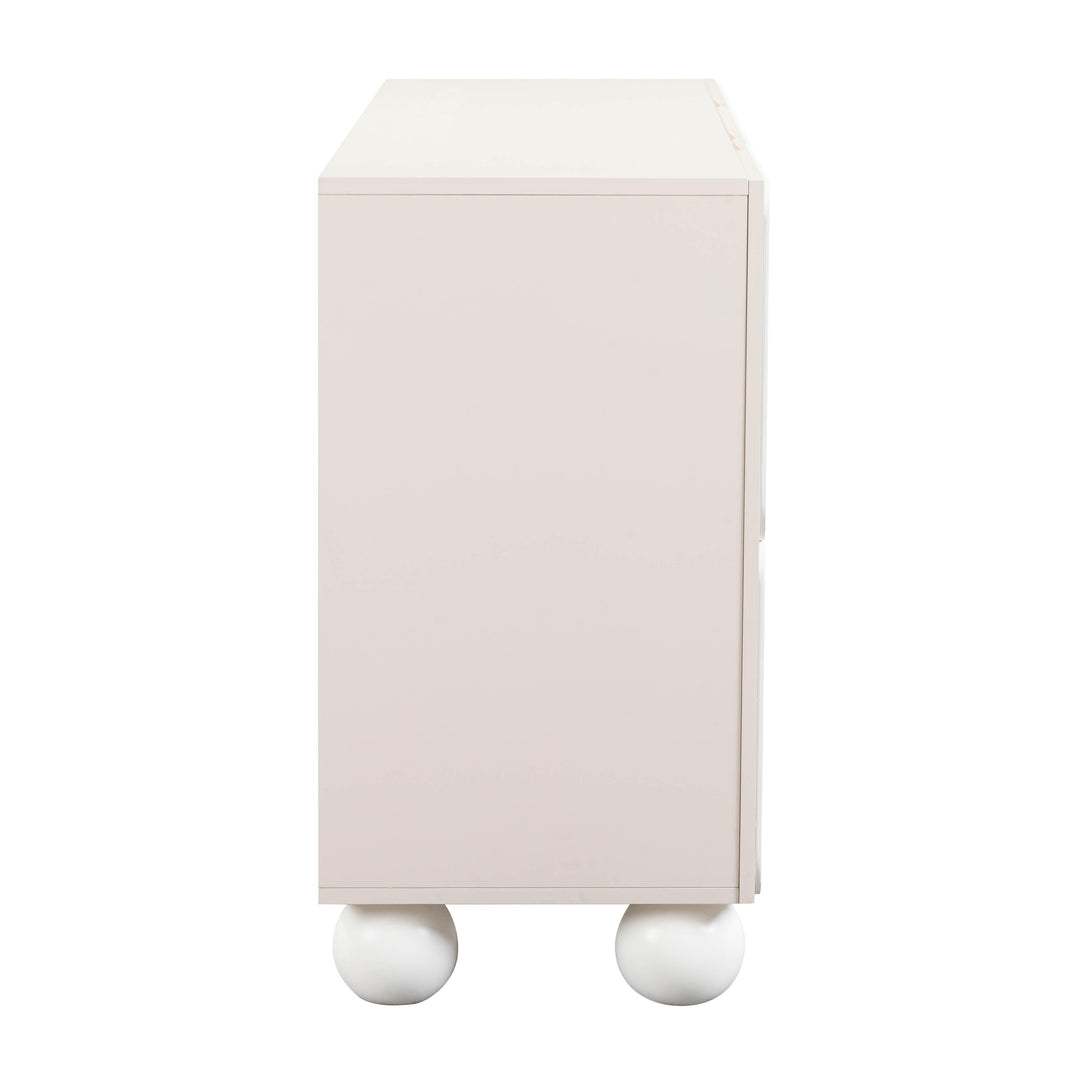 TOV Furniture Tori Motif Taupe Buffet CABINETS