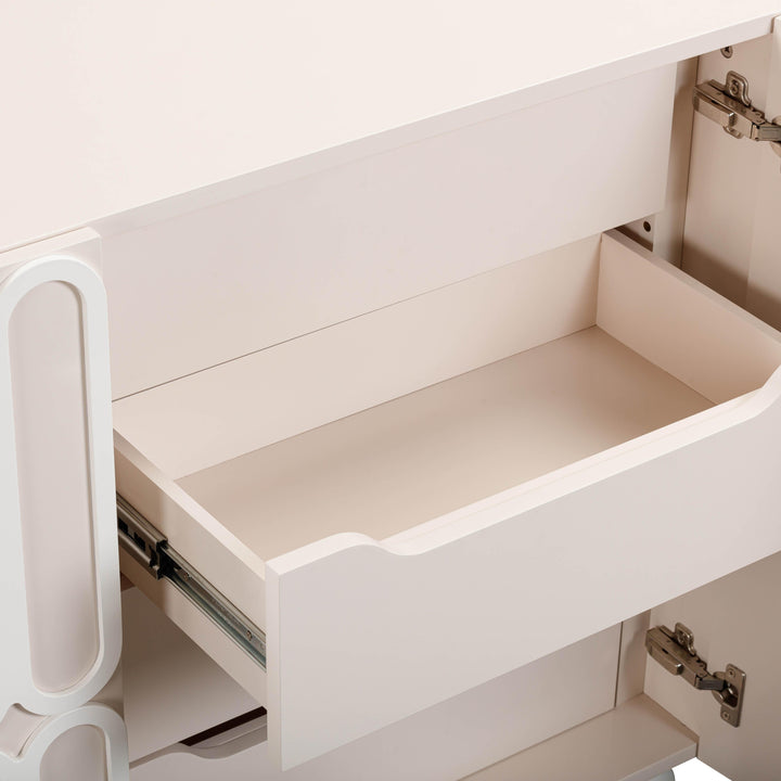 TOV Furniture Tori Motif Taupe Buffet CABINETS