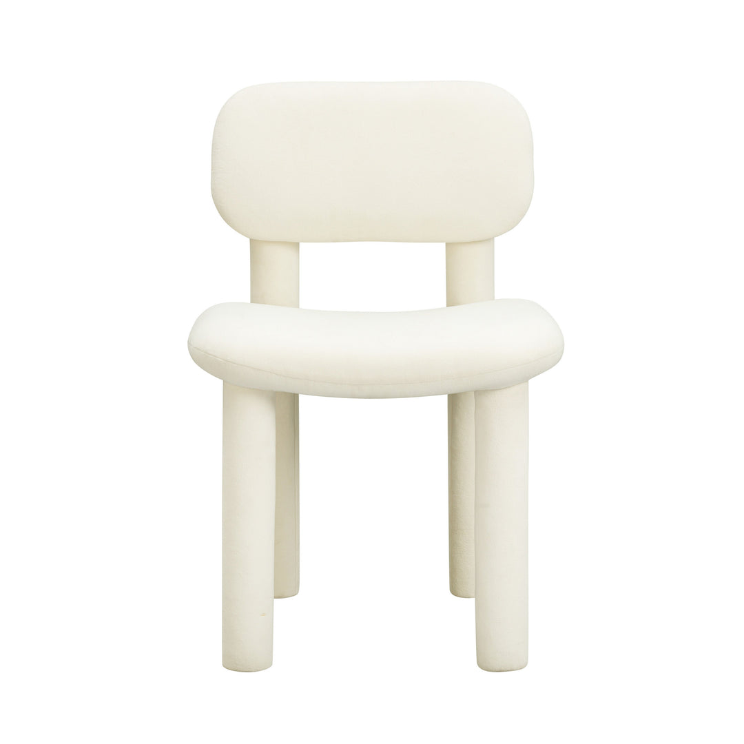 TOV Furniture Elise Ivory White Velvet Dining Chair - Set of 2 DINING CHAIRS