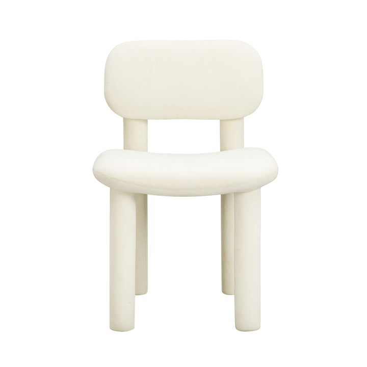 TOV Furniture Elise Ivory White Velvet Dining Chair - Set of 2 DINING CHAIRS