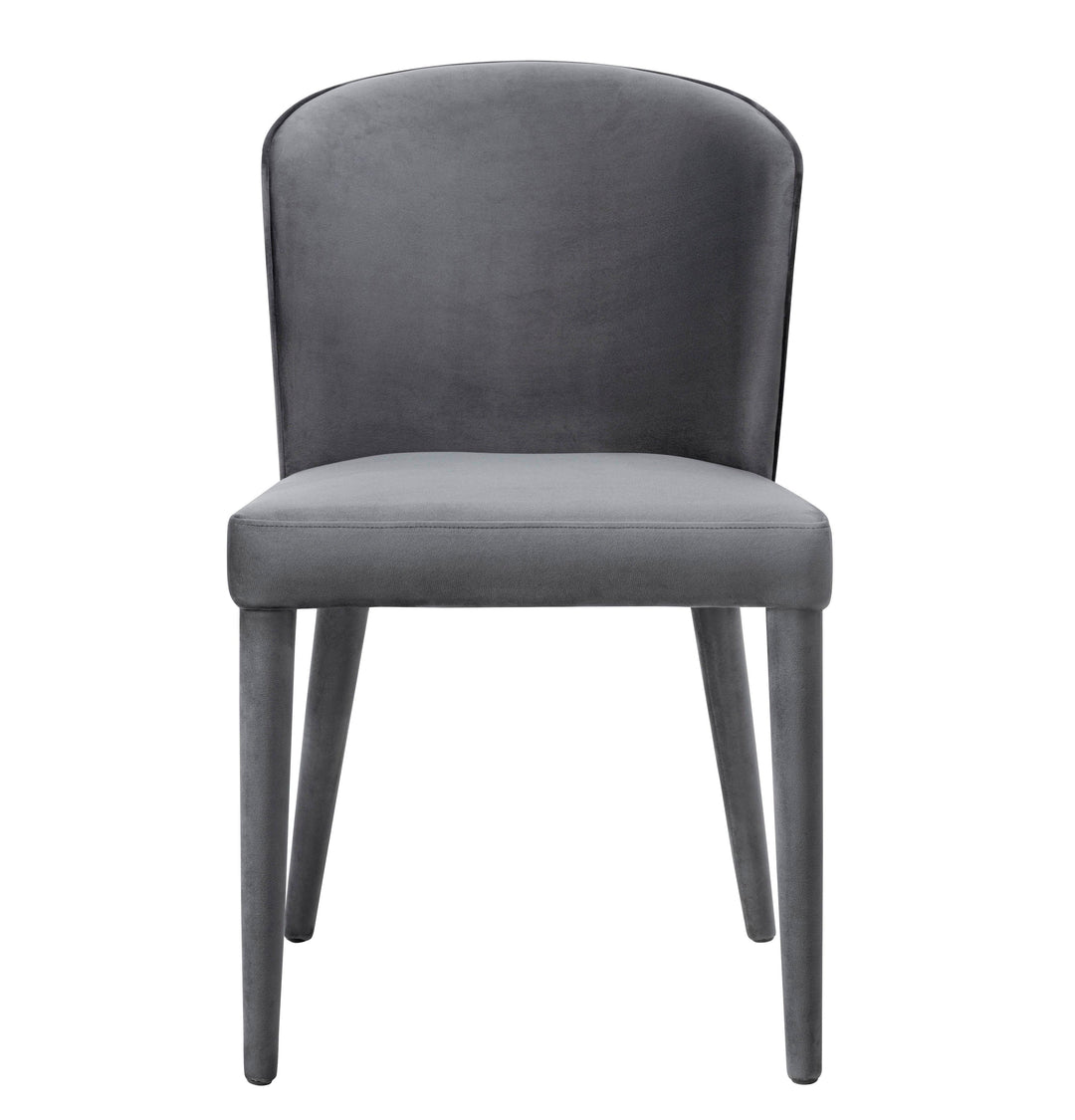 American Home Furniture | TOV Furniture - Metropolitan Grey Velvet Chair