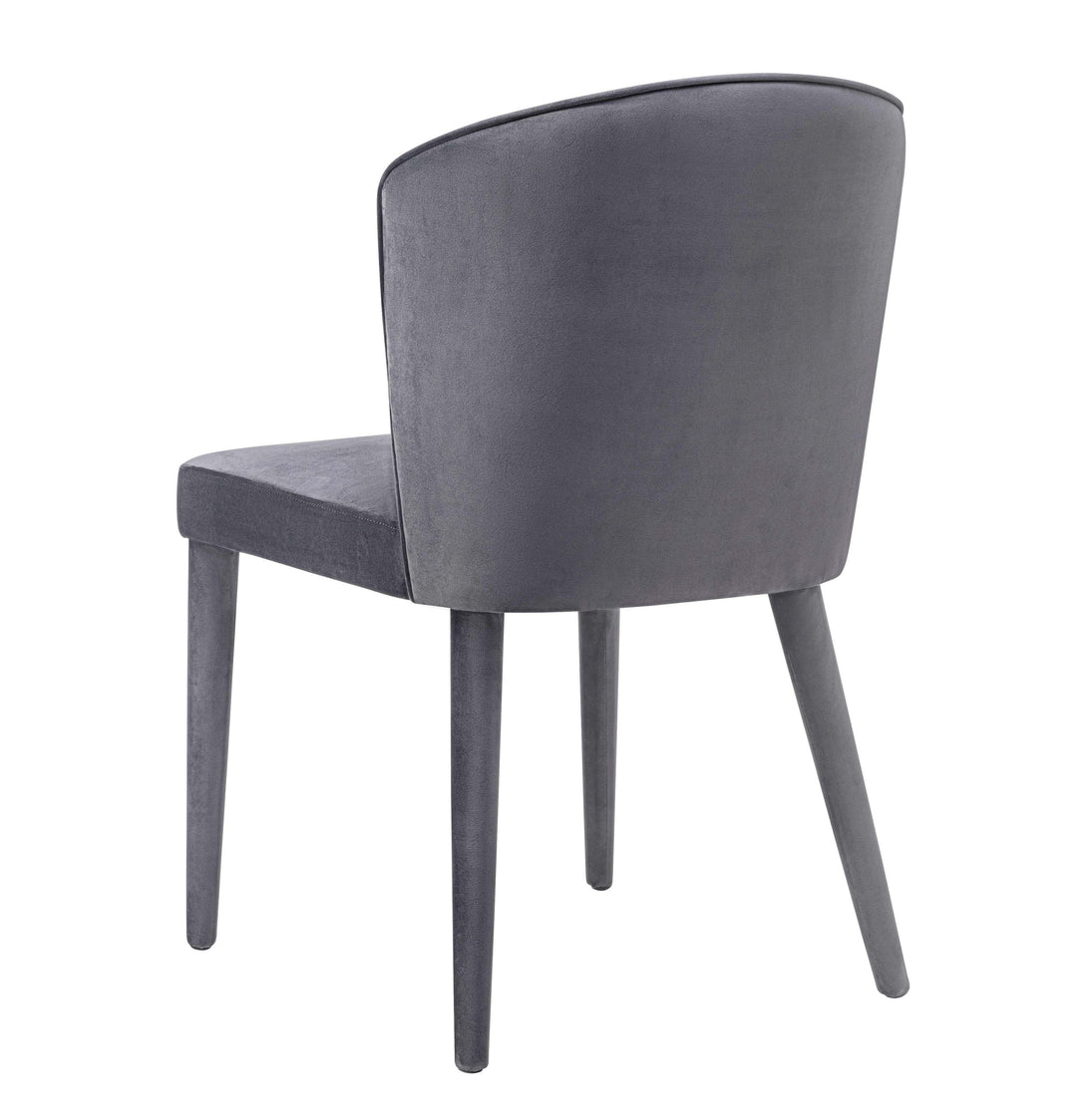 American Home Furniture | TOV Furniture - Metropolitan Grey Velvet Chair