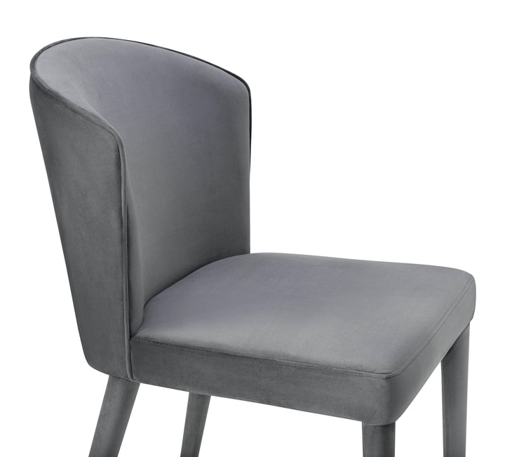 American Home Furniture | TOV Furniture - Metropolitan Grey Velvet Chair