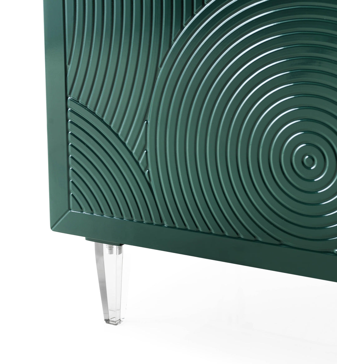 American Home Furniture | TOV Furniture - Karma Green Lacquer Buffet