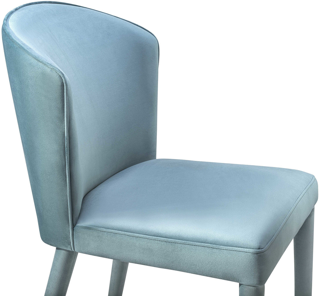 American Home Furniture | TOV Furniture - Metropolitan Sea Blue Velvet Chair