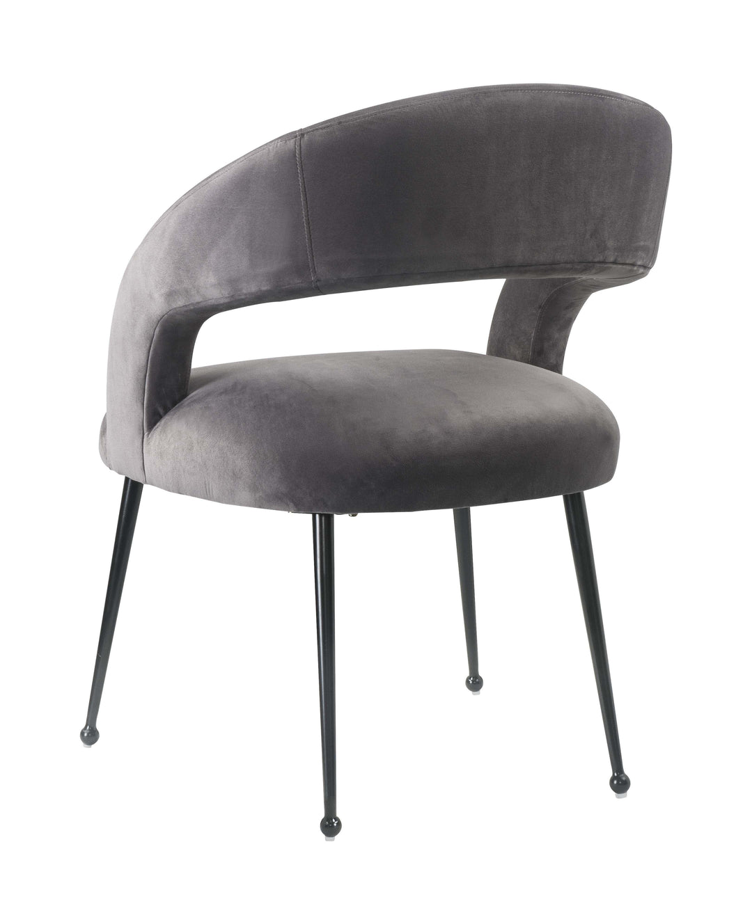 American Home Furniture | TOV Furniture - Rocco Grey Velvet Dining Chair