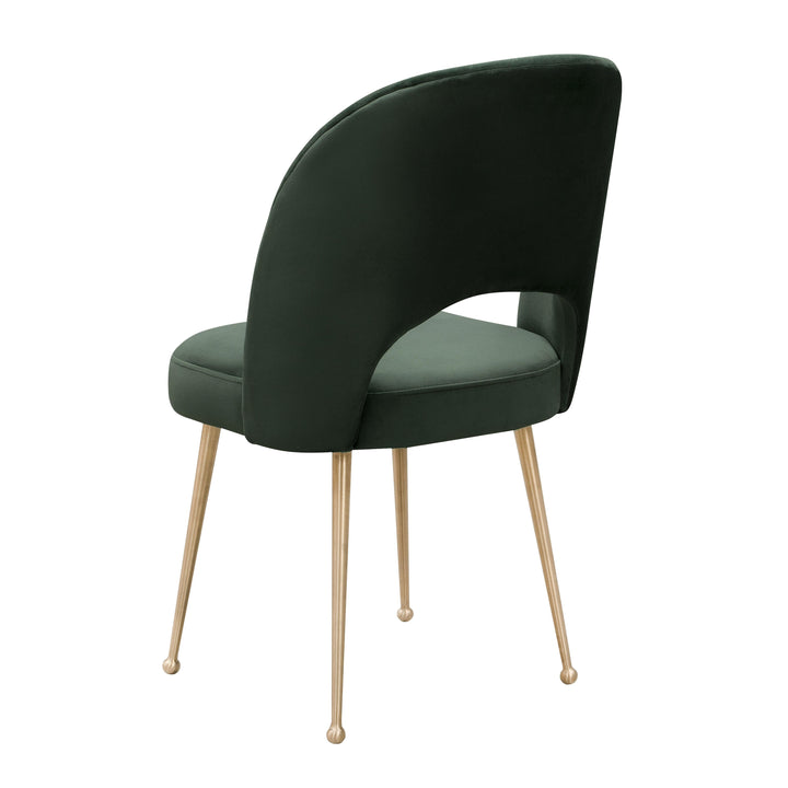 American Home Furniture | TOV Furniture - Swell Forest Green Velvet Chair