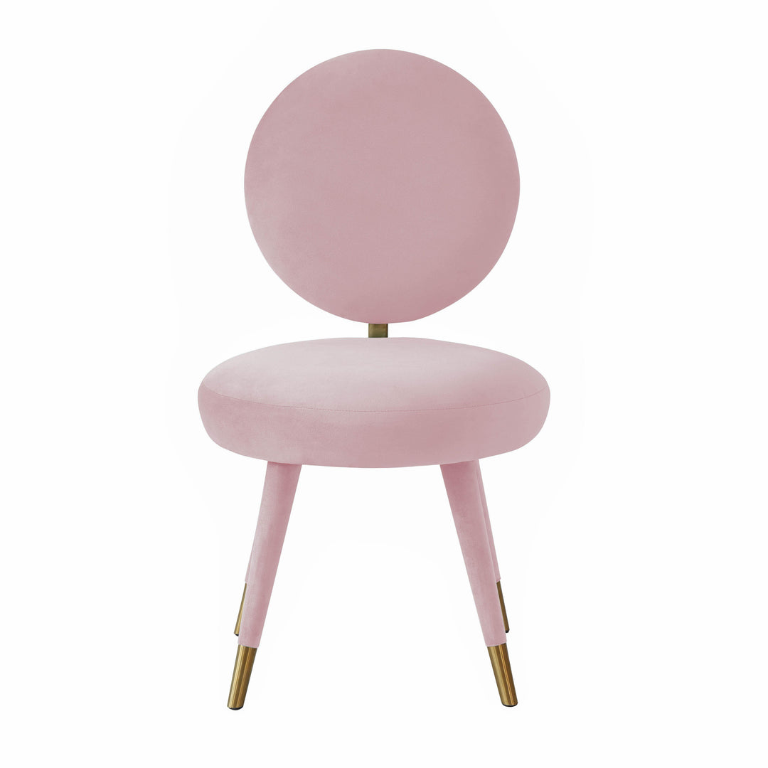 American Home Furniture | TOV Furniture - Kylie Bubblegum Velvet Dining Chair