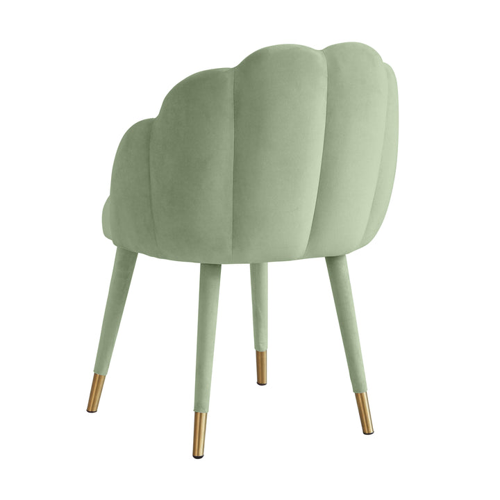 American Home Furniture | TOV Furniture - Gardenia Moss Green Velvet Dining Chair