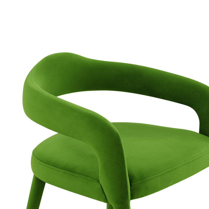 American Home Furniture | TOV Furniture - Lucia Green Velvet Dining Chair