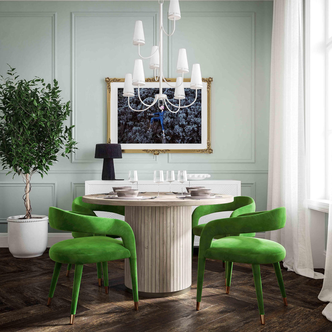 American Home Furniture | TOV Furniture - Lucia Green Velvet Dining Chair
