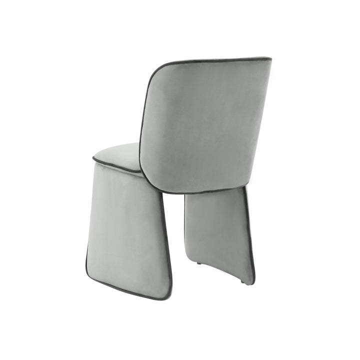 TOV Furniture Kinsley Grey Velvet Dining Chair - Set of 2 DINING CHAIRS