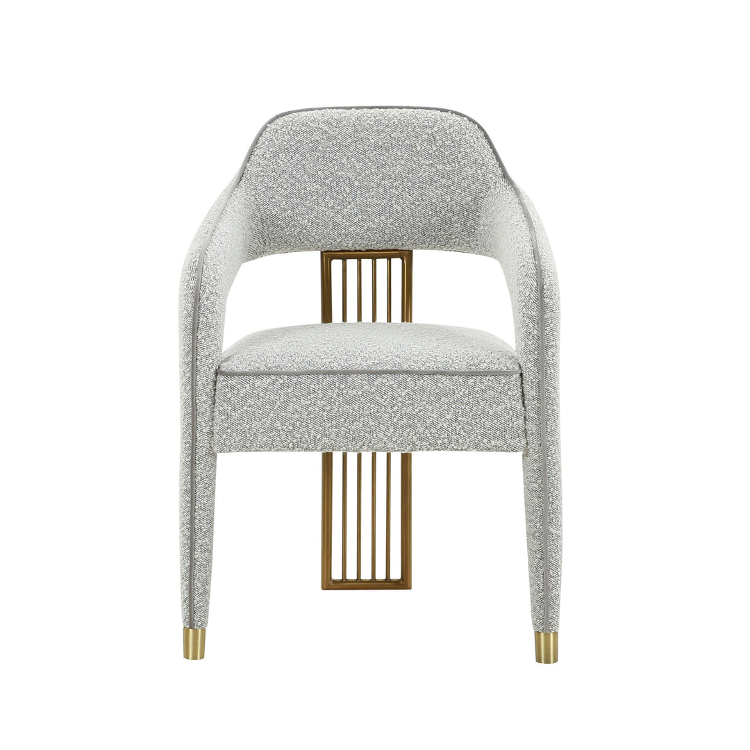 TOV Furniture Corralis Speckled Grey Boucle Dining Chair - Set of 2 DINING CHAIRS