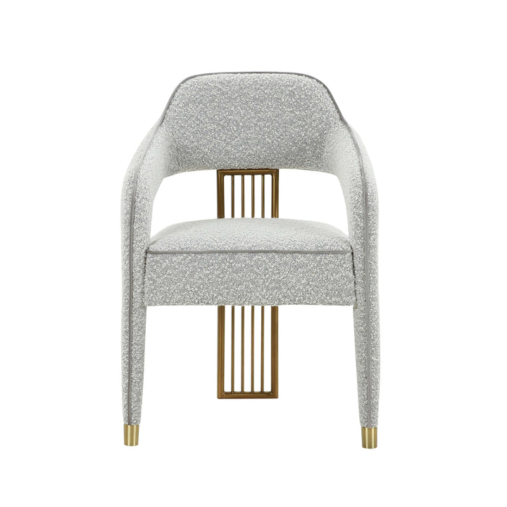 TOV Furniture Corralis Speckled Grey Boucle Dining Chair - Set of 2 DINING CHAIRS