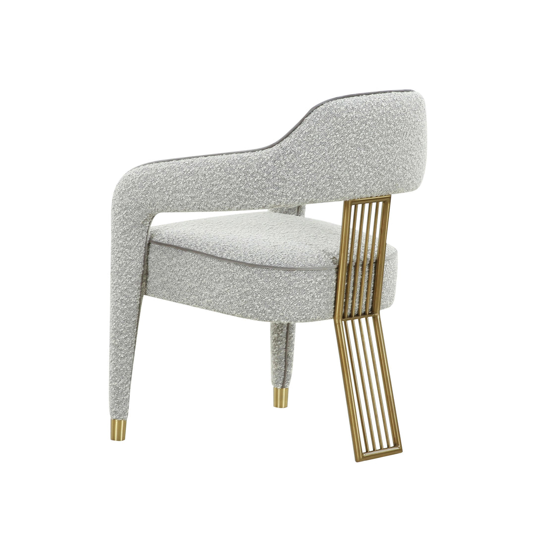 TOV Furniture Corralis Speckled Grey Boucle Dining Chair - Set of 2 DINING CHAIRS
