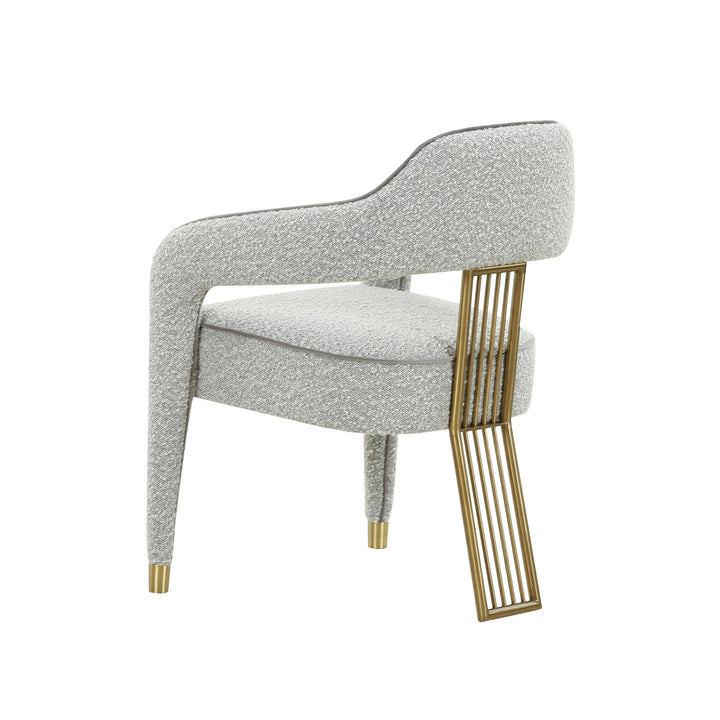TOV Furniture Corralis Speckled Grey Boucle Dining Chair - Set of 2 DINING CHAIRS