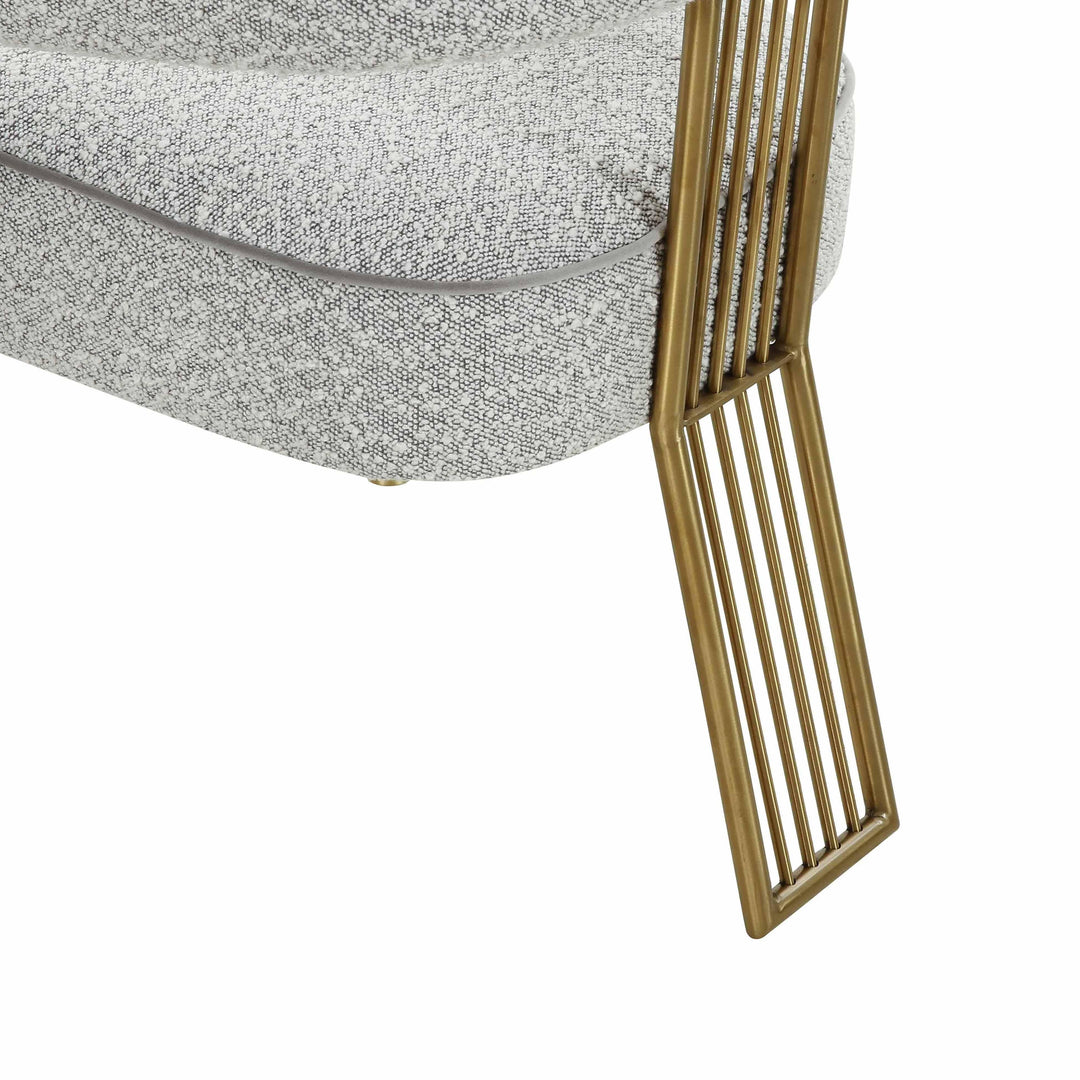 TOV Furniture Corralis Speckled Grey Boucle Dining Chair - Set of 2 DINING CHAIRS