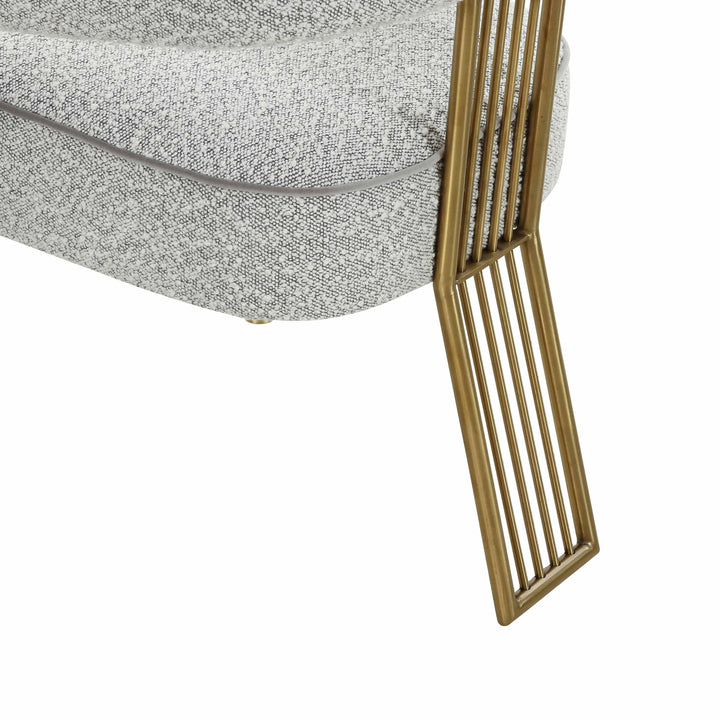TOV Furniture Corralis Speckled Grey Boucle Dining Chair - Set of 2 DINING CHAIRS