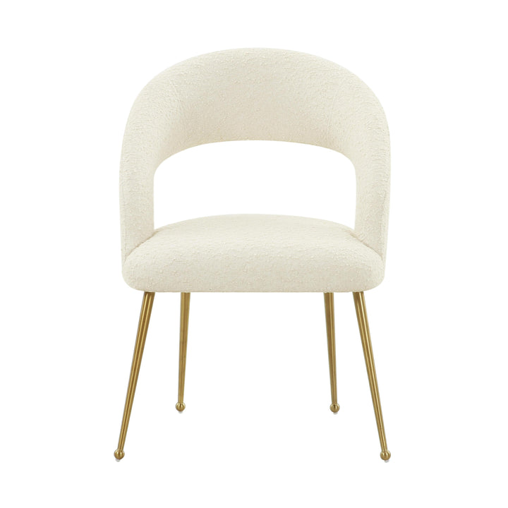 American Home Furniture | TOV Furniture - Rocco Cream Boucle Dining Chair