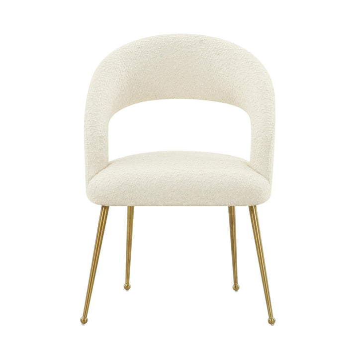 TOV Furniture Rocco Cream Boucle Dining Chair - Set of 2 DINING CHAIRS