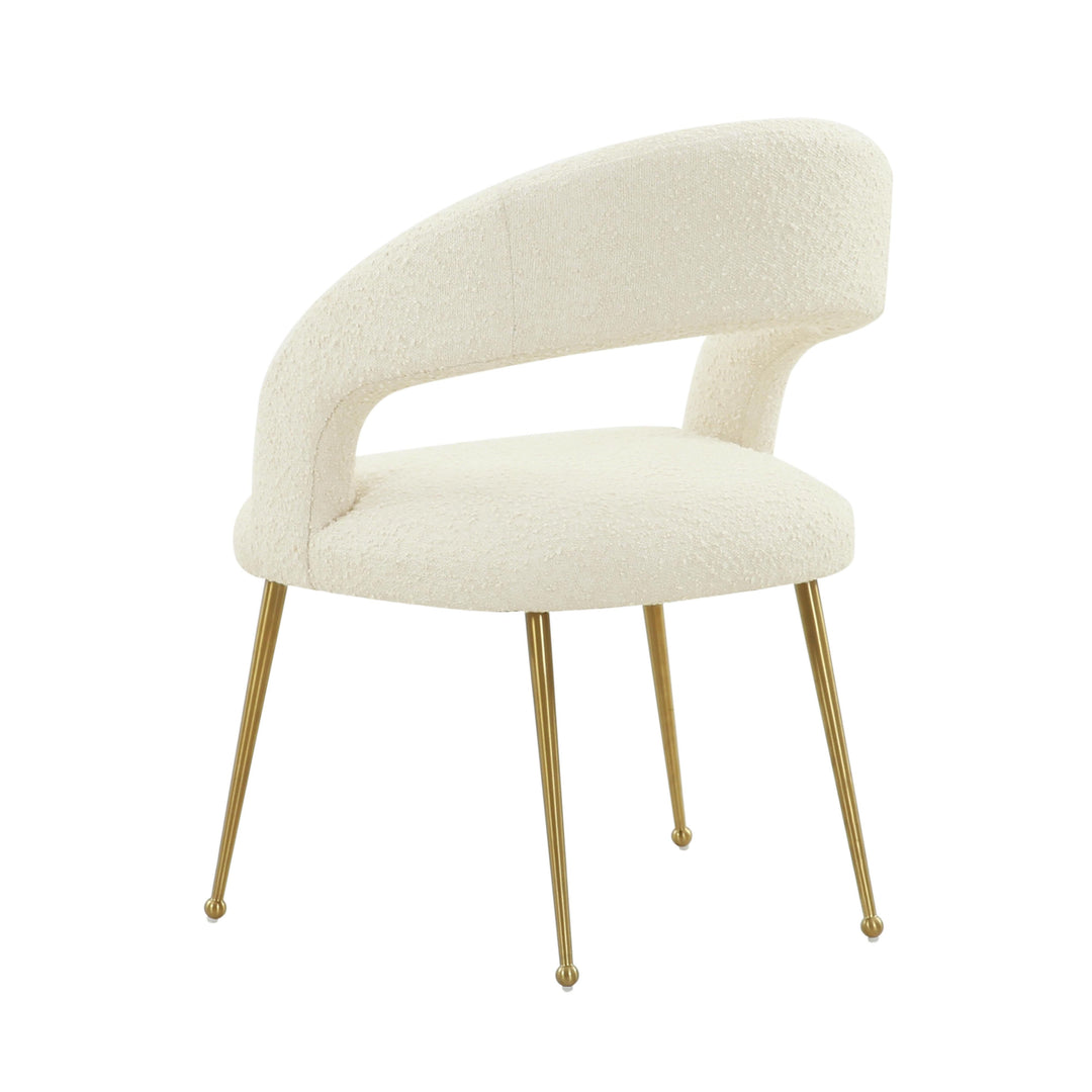 TOV Furniture Rocco Cream Boucle Dining Chair - Set of 2 DINING CHAIRS