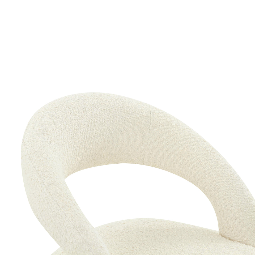 American Home Furniture | TOV Furniture - Rocco Cream Boucle Dining Chair