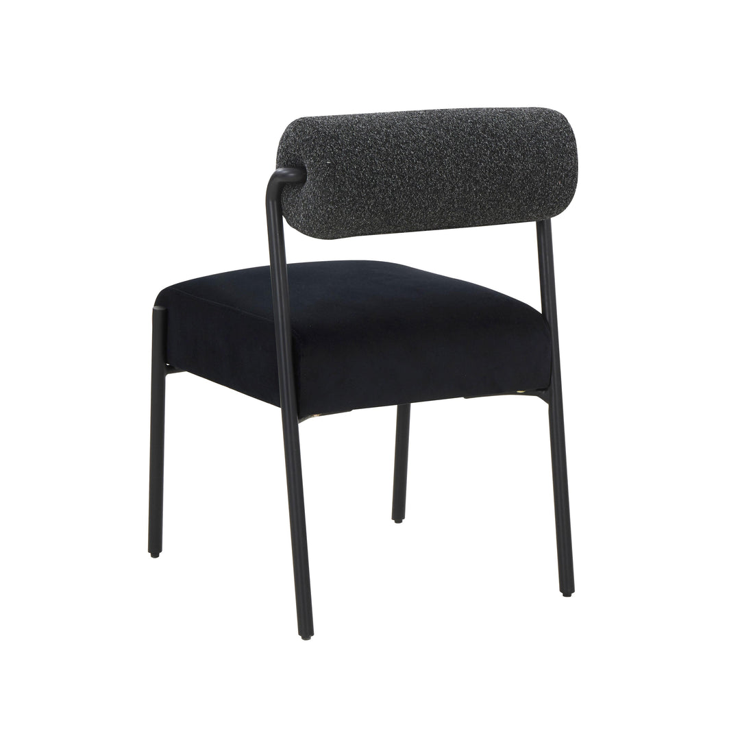 American Home Furniture | TOV Furniture - Jolene Black Velvet Dining Chair - Set of 2