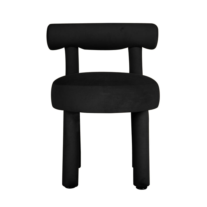 TOV Furniture Carmel Black Velvet Dining Chair - Set of 2 DINING CHAIRS