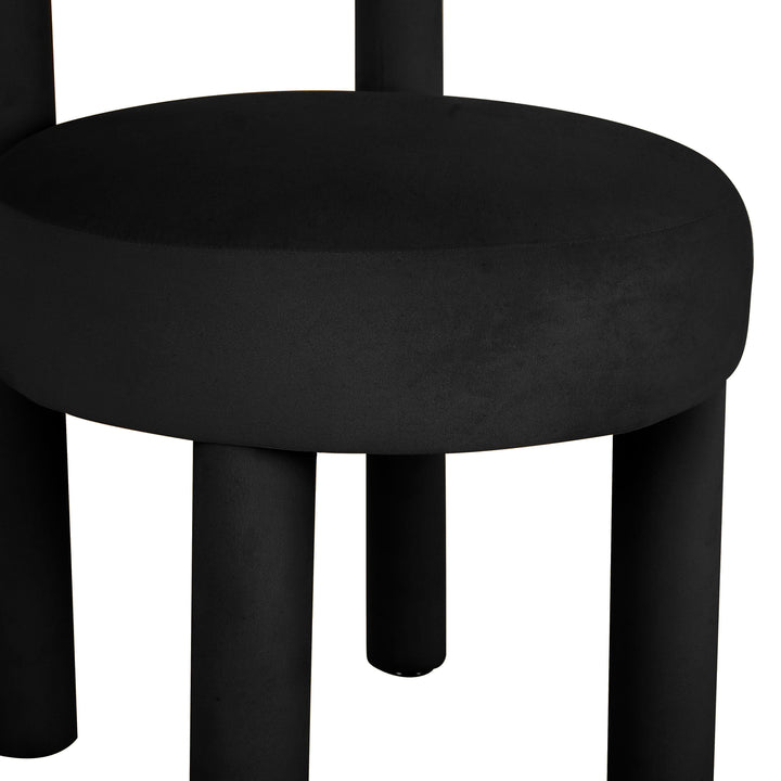 American Home Furniture | TOV Furniture - Carmel Black Velvet Dining Chair