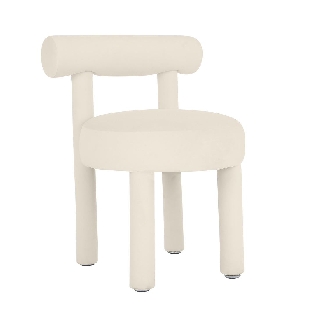 American Home Furniture | TOV Furniture - Carmel Cream Velvet Dining Chair
