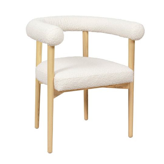 TOV Furniture Spara Cream Boucle Dining Chair - Set of 2 DINING CHAIRS