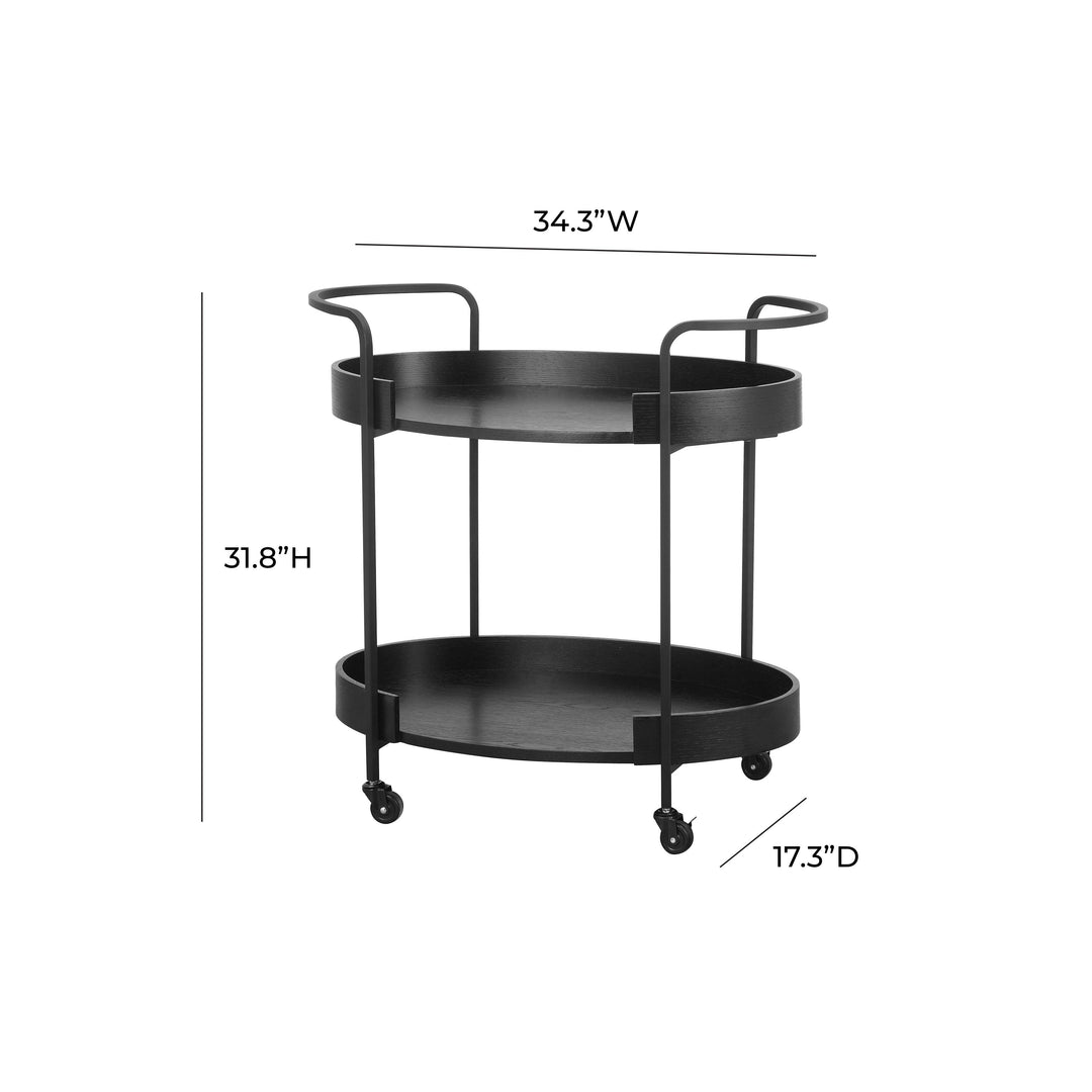 American Home Furniture | TOV Furniture - Cyril Black Bar Cart