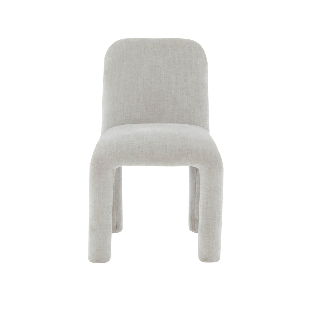 American Home Furniture | TOV Furniture - Georgia Light Grey Chenille Dining Chair