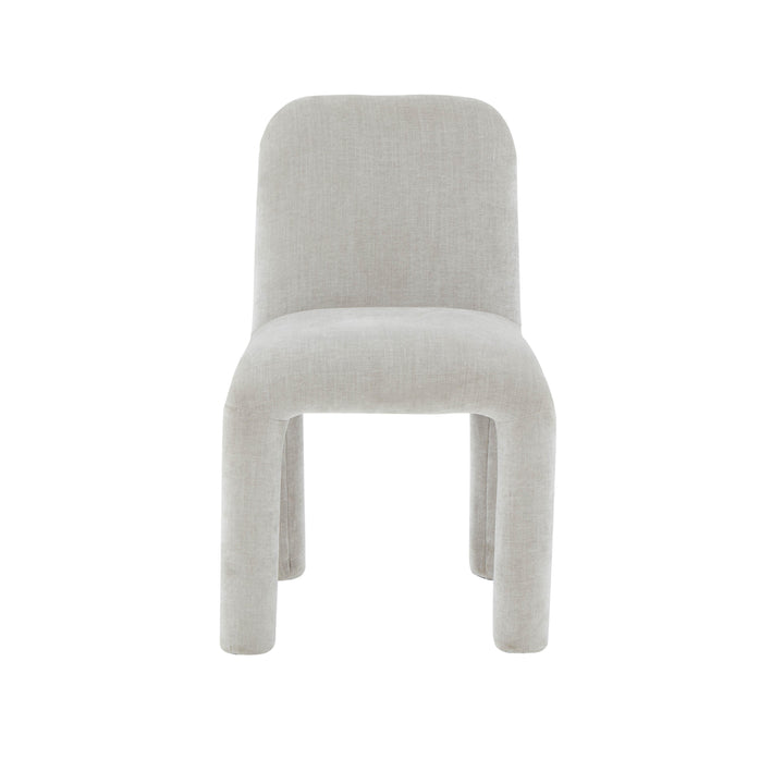 American Home Furniture | TOV Furniture - Georgia Light Grey Chenille Dining Chair