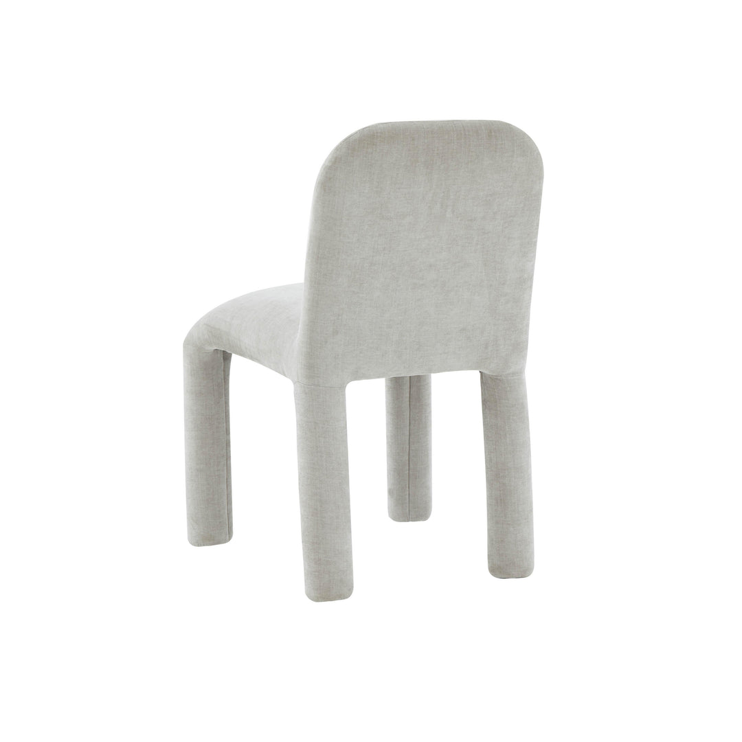 TOV Furniture Georgia Light Grey Chenille Dining Chair - Set of 2 DINING CHAIRS
