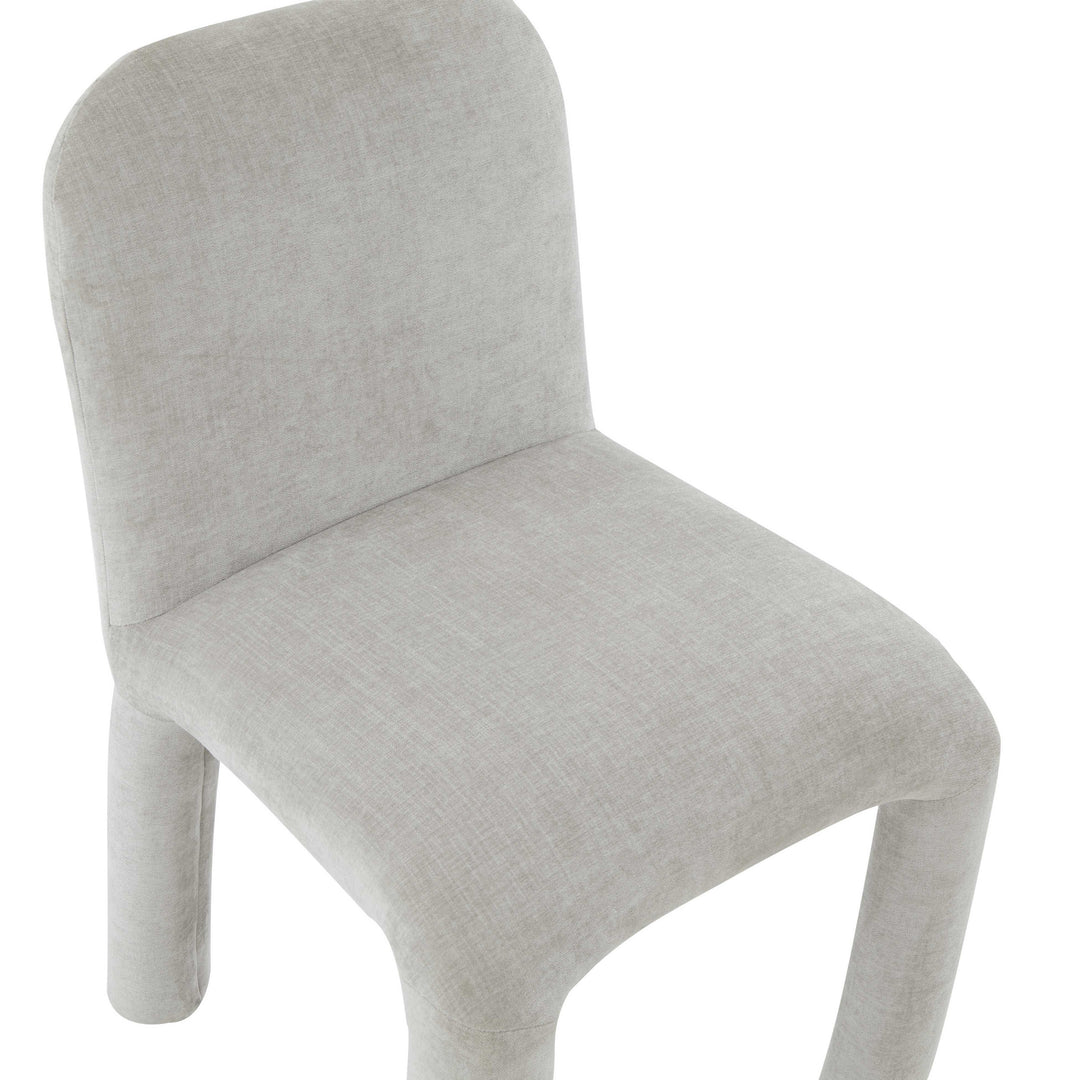 American Home Furniture | TOV Furniture - Georgia Light Grey Chenille Dining Chair