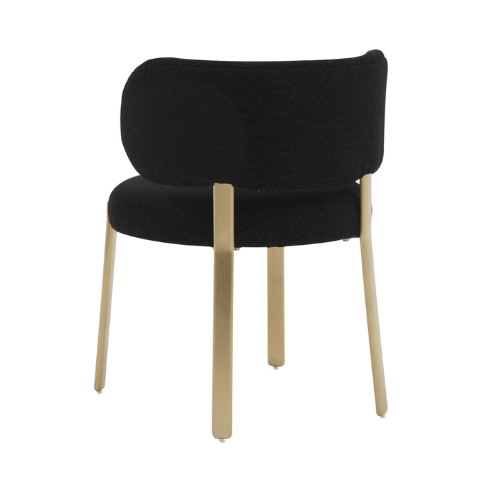 American Home Furniture | TOV Furniture - Margaret Black Boucle Dining Chair