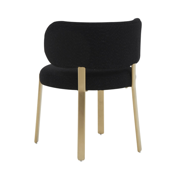 TOV Furniture Margaret Black Boucle Dining Chair - Set of 2 DINING CHAIRS