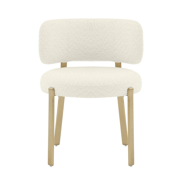 American Home Furniture | TOV Furniture - Margaret Cream Boucle Dining Chair