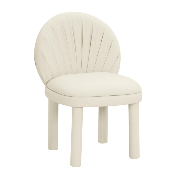 American Home Furniture | TOV Furniture - Aliyah Cream Vegan Leather Dining Chair