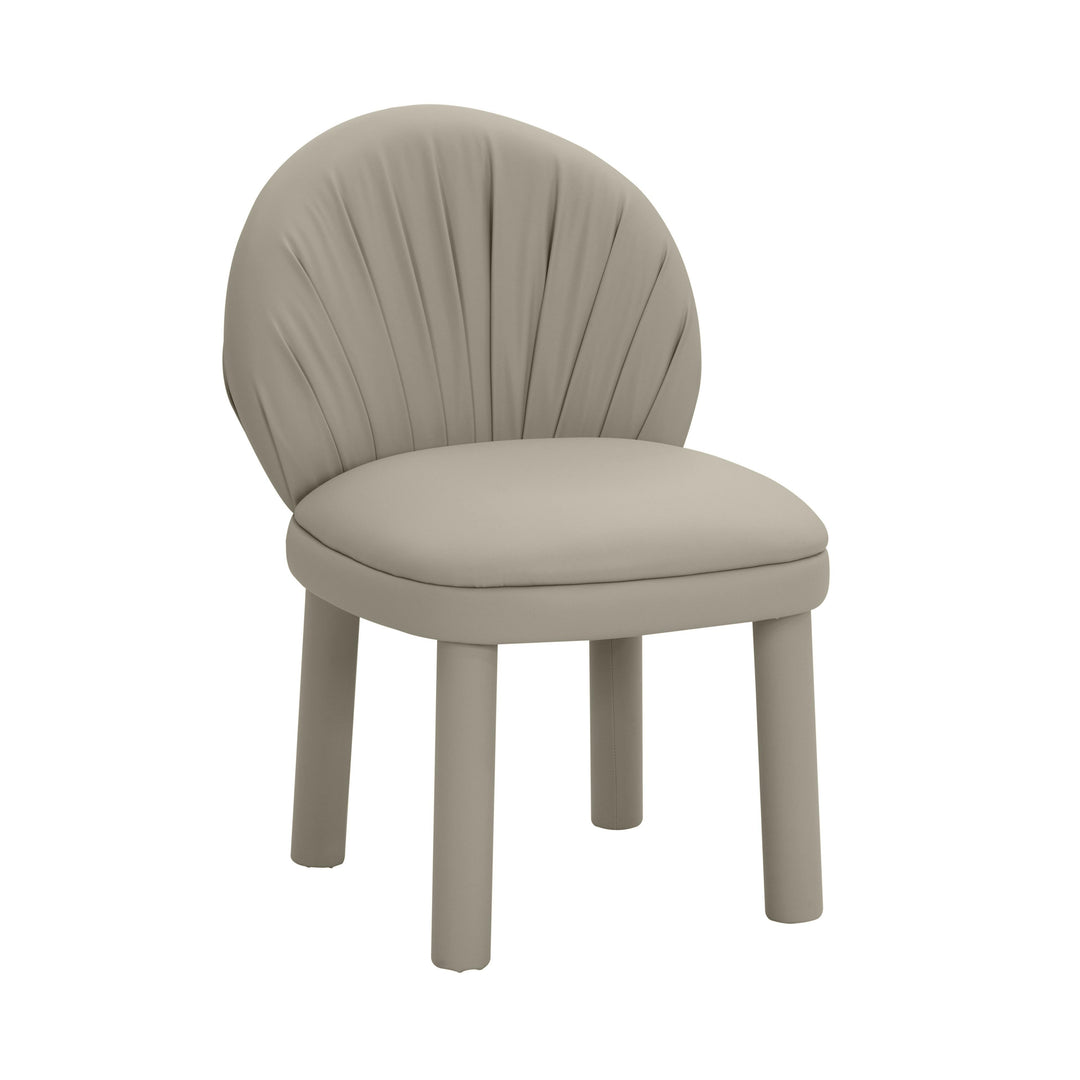 American Home Furniture | TOV Furniture - Aliyah Grey Vegan Leather Dining Chair