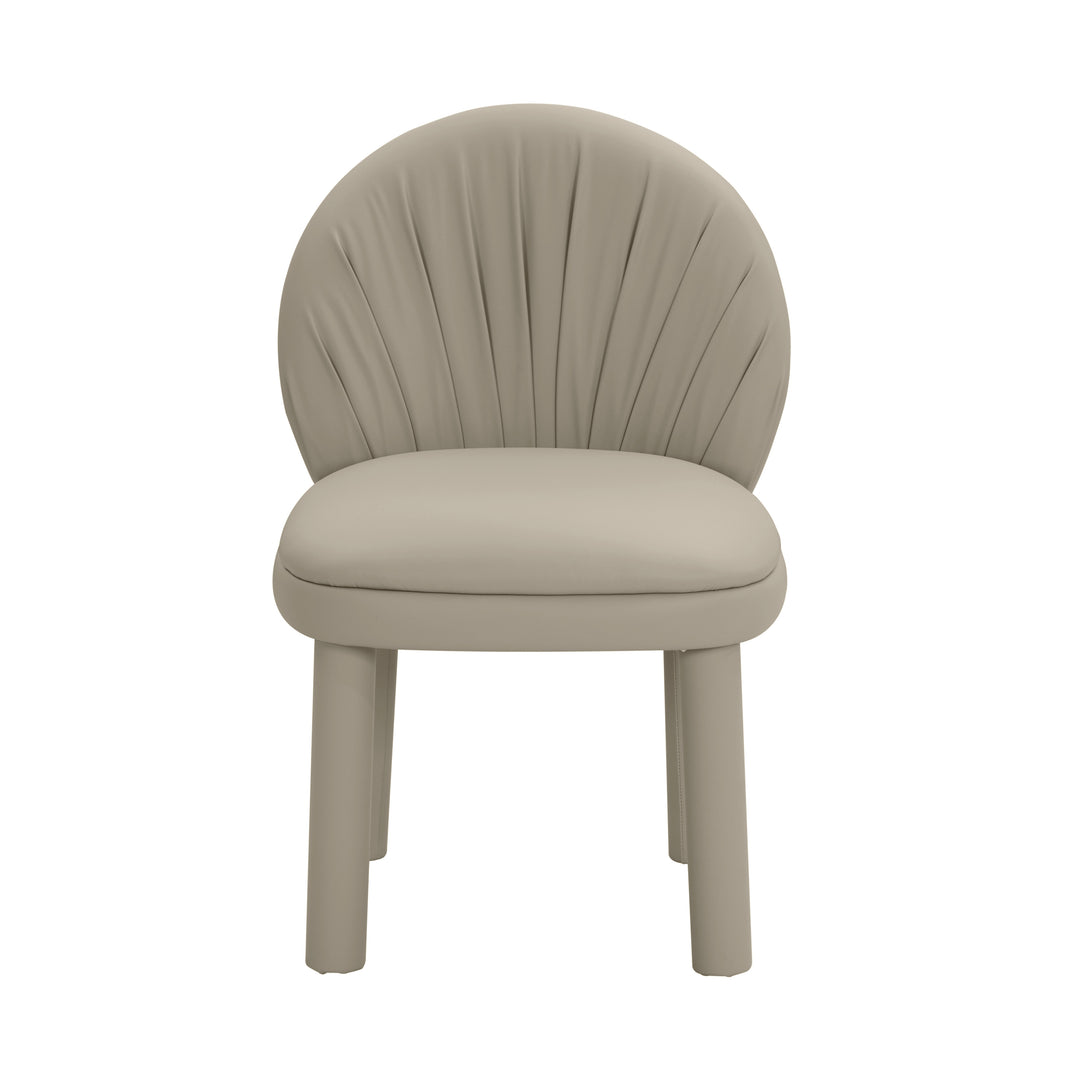 American Home Furniture | TOV Furniture - Aliyah Grey Vegan Leather Dining Chair