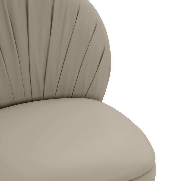 American Home Furniture | TOV Furniture - Aliyah Grey Vegan Leather Dining Chair