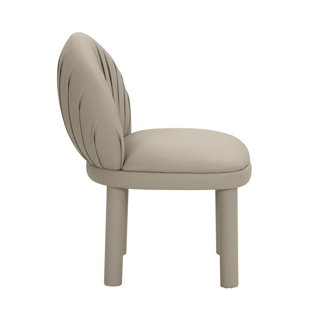 American Home Furniture | TOV Furniture - Aliyah Grey Vegan Leather Dining Chair