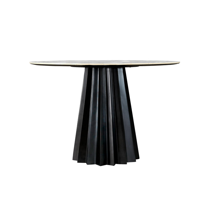 American Home Furniture | TOV Furniture - Jimena Marble Ceramic 47" Round Dining Table