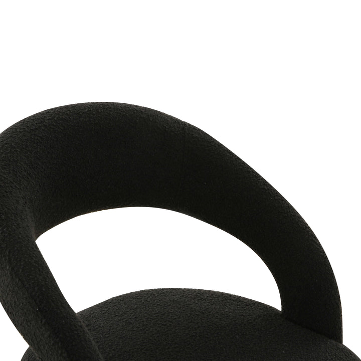 TOV Furniture Rocco Black Boucle Dining Chair - Set of 2 DINING CHAIRS