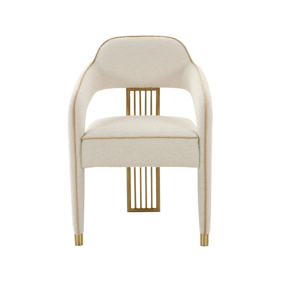 TOV Furniture Corralis Cream Boucle Dining Chair - Set of 2 DINING CHAIRS