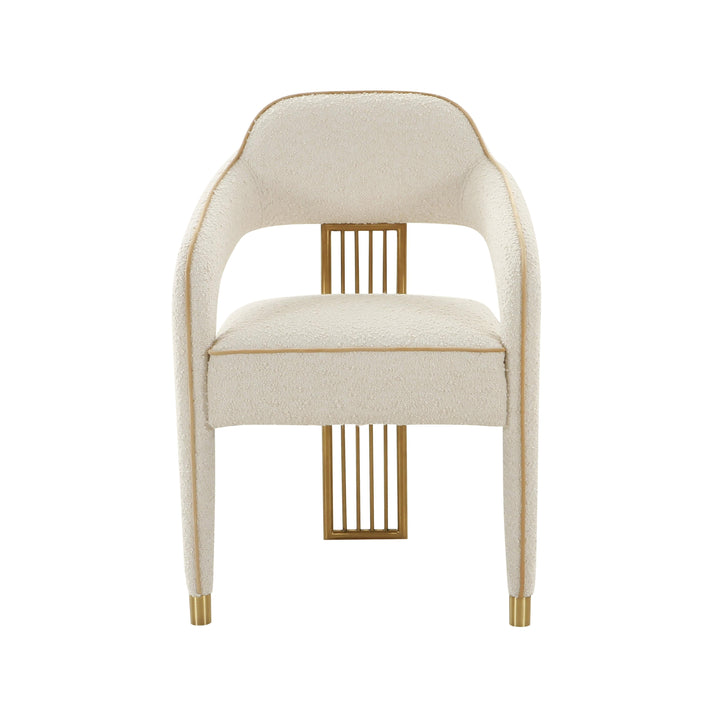 TOV Furniture Corralis Cream Boucle Dining Chair - Set of 2 DINING CHAIRS