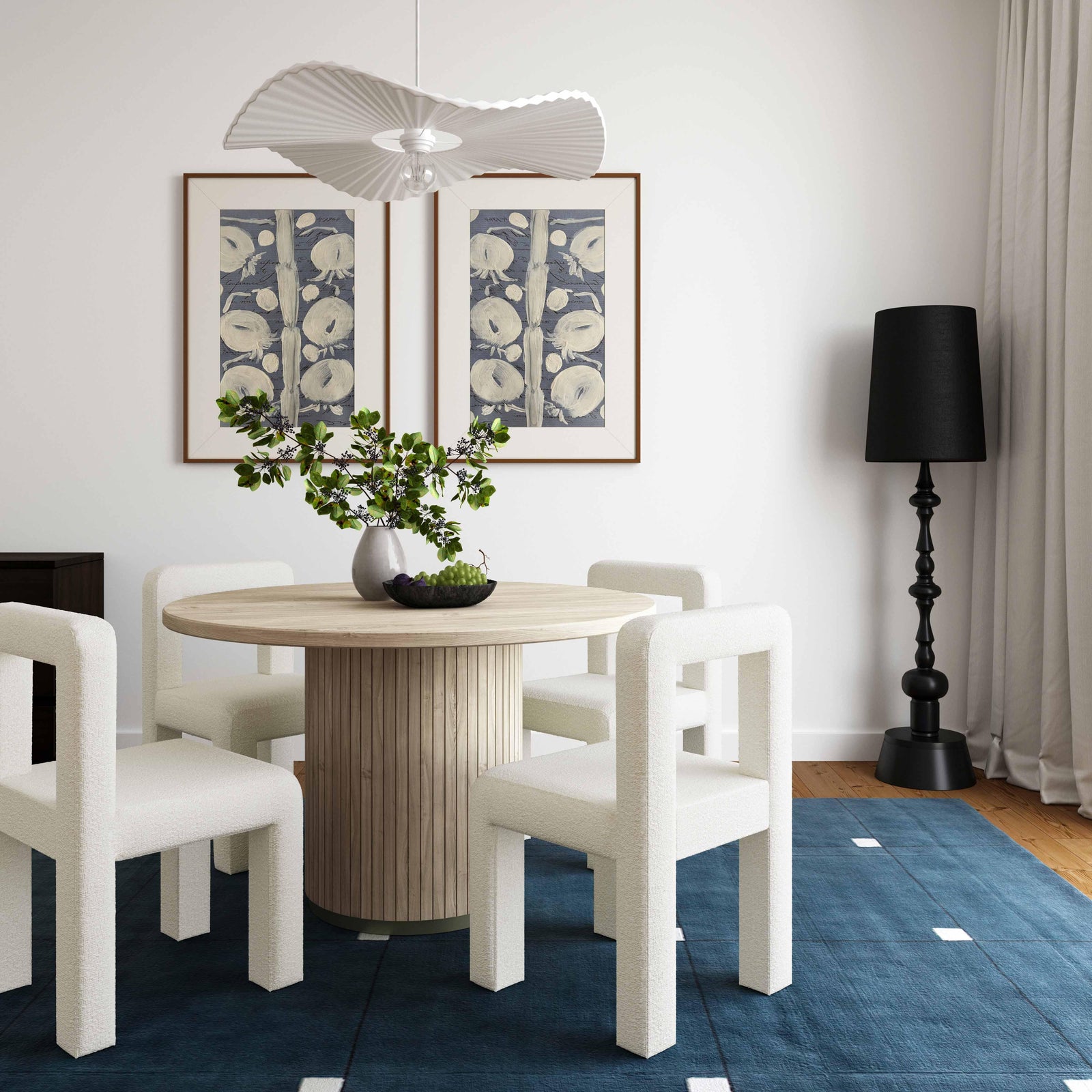 TOV Furniture Hazel Cream Boucle Dining Chair - Set of 2 DINING CHAIRS